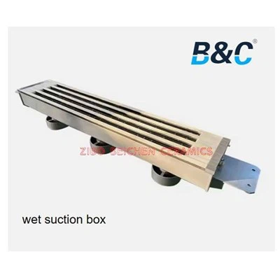 Boîte d'aspiration humide d'élément de déshydratation en céramique de moulin à papier